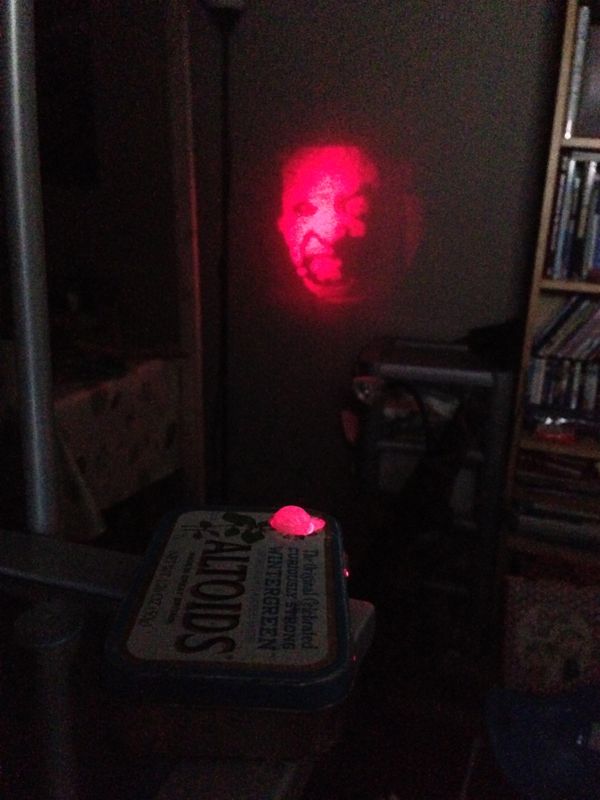 Clandestine Motion Activated Ghost Projector (AKA the BOO Box)