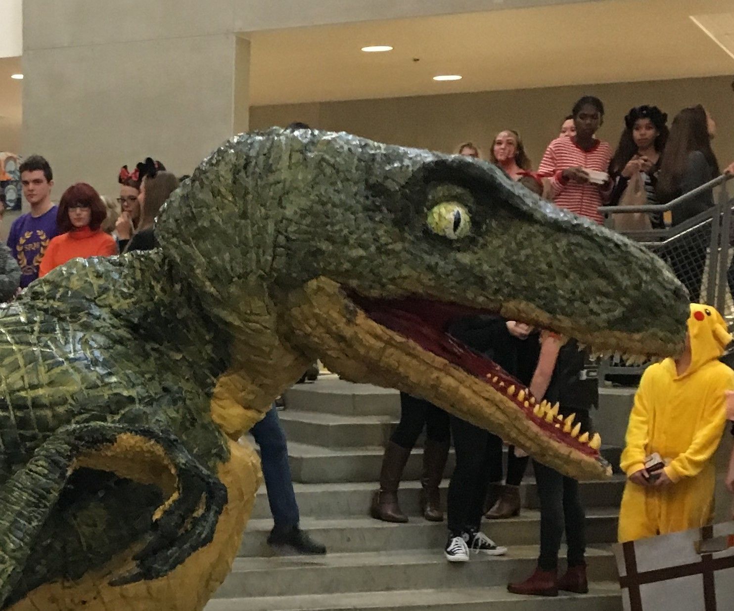Life Size Raptor Head From Jurassic Park (part of Full Costume)