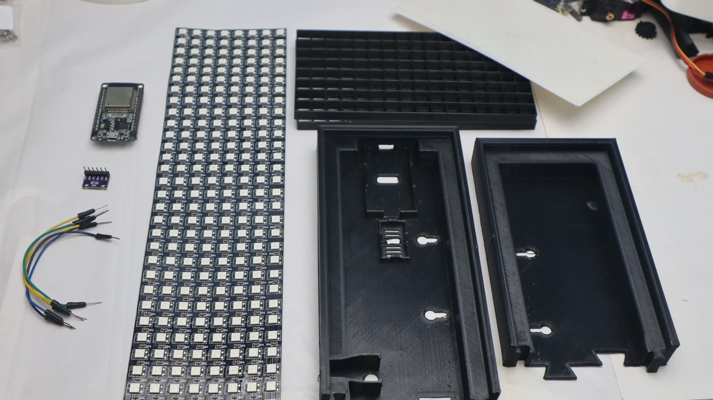 3D Printing the 8×32 LED Matrix Frame