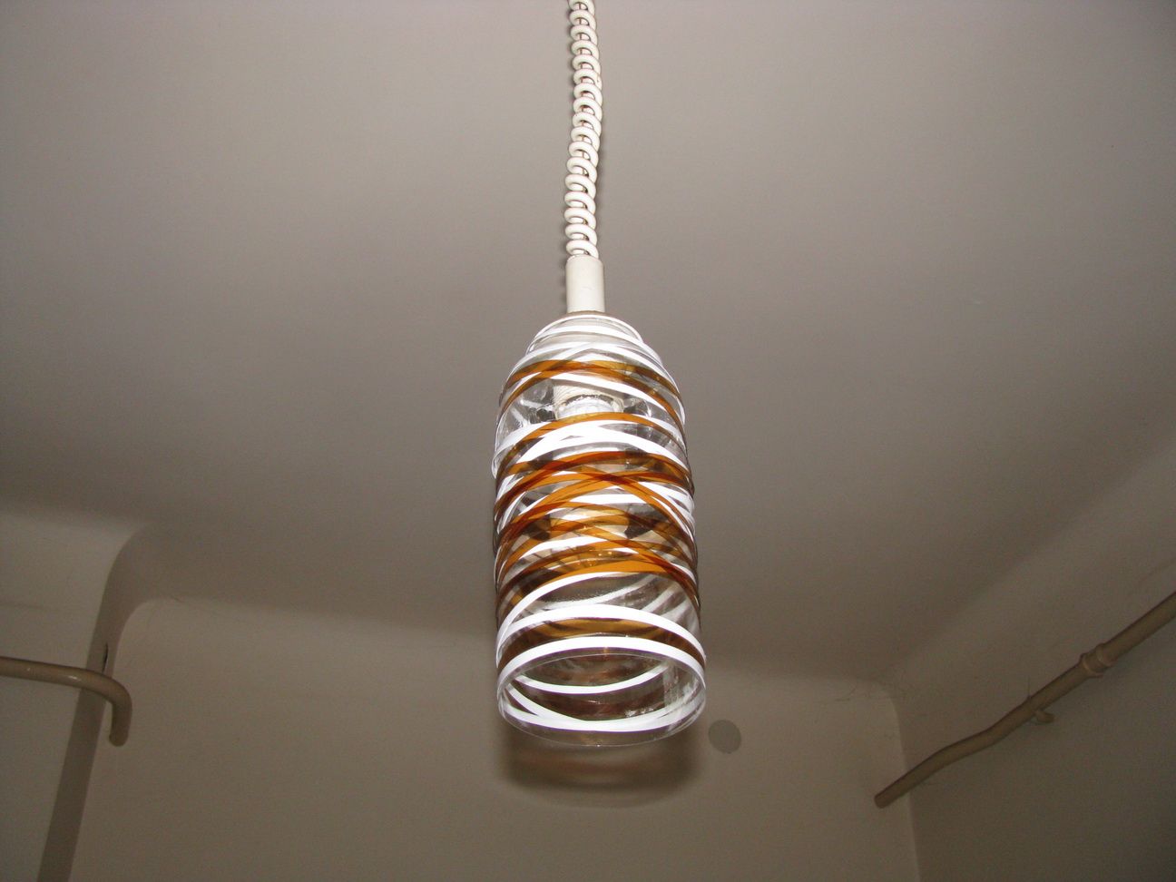 Lampshade for Energy Saving Lamp,  From Recycled Water Bottles