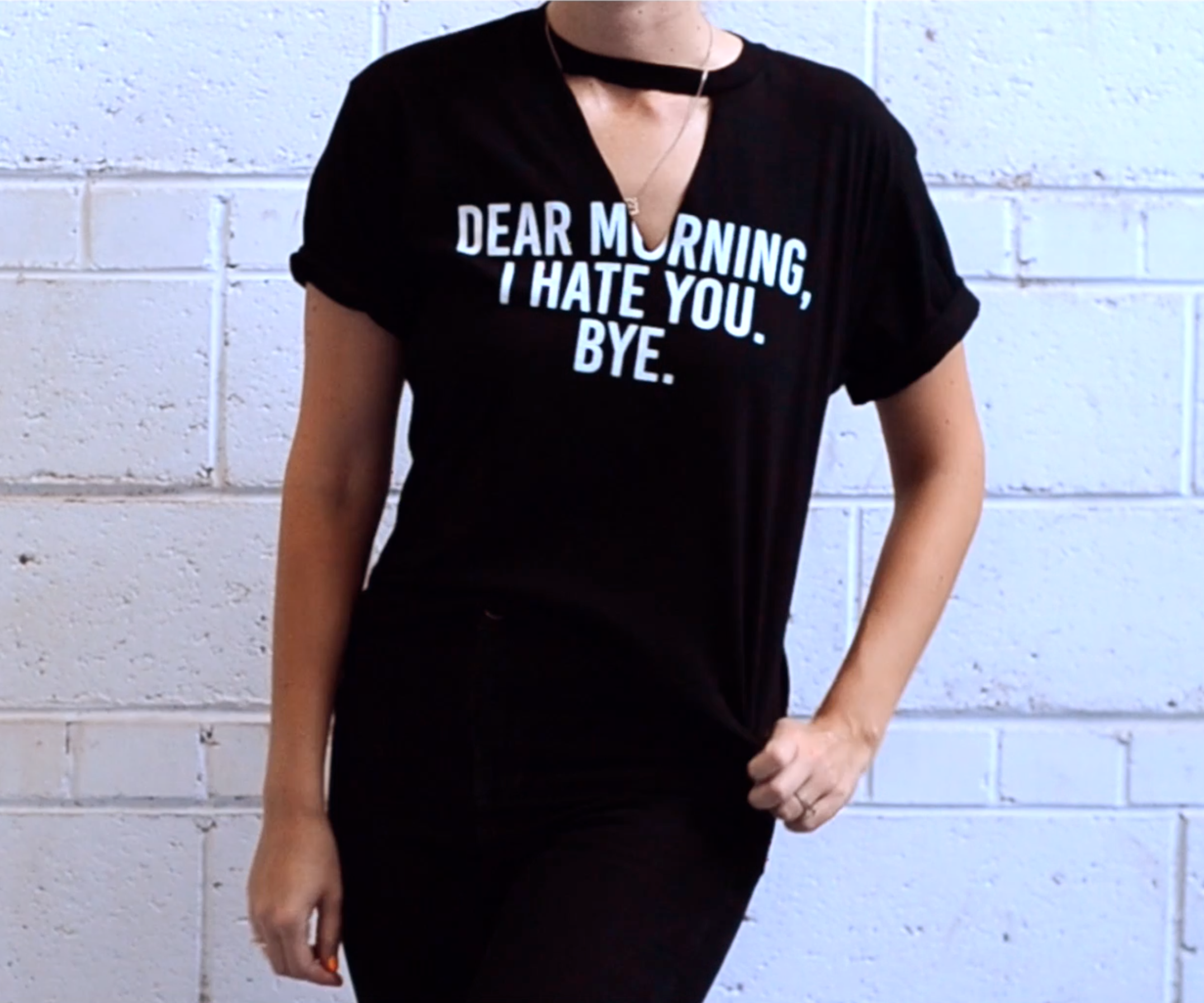DIY Choker Shirt