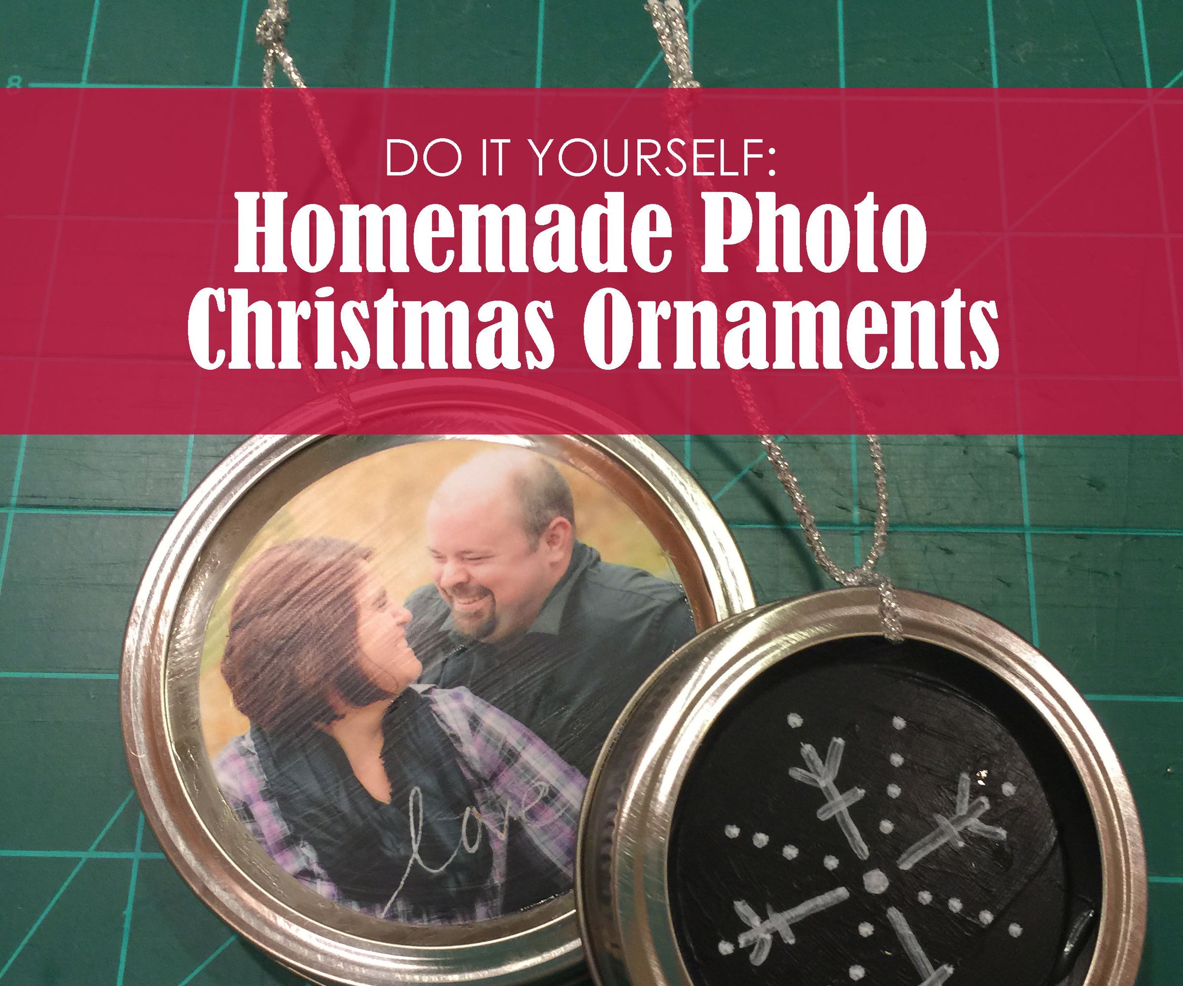 Homemade Photo Christmas Ornaments