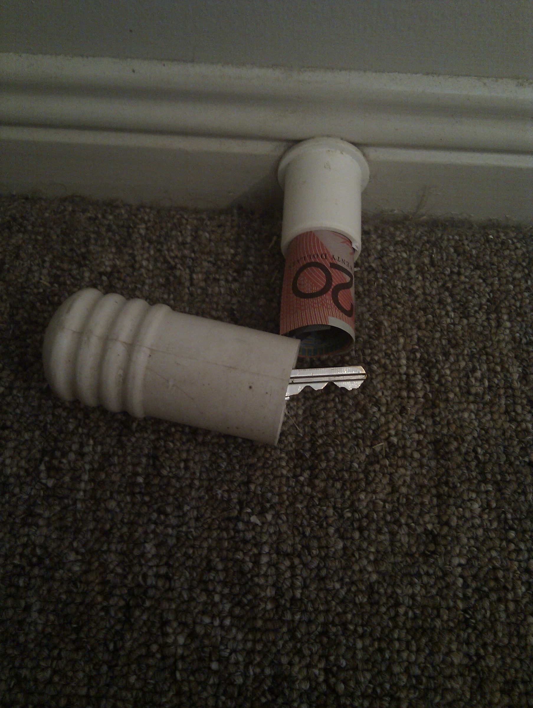 THE DOOR STOPPER SECRET  COMPARTMENT