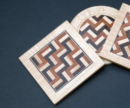 How to Make Parquetry Wood Brooches