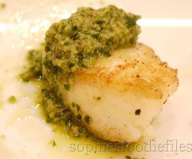Sophie's Salsa Verde With Pan Fried Haddock Pieces