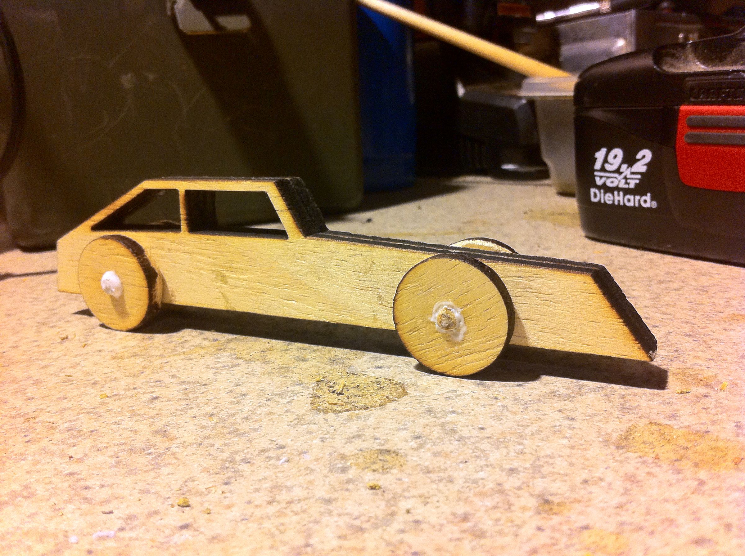 Easy Laser Cut Wooden Car Toy 6 Steps Instructables