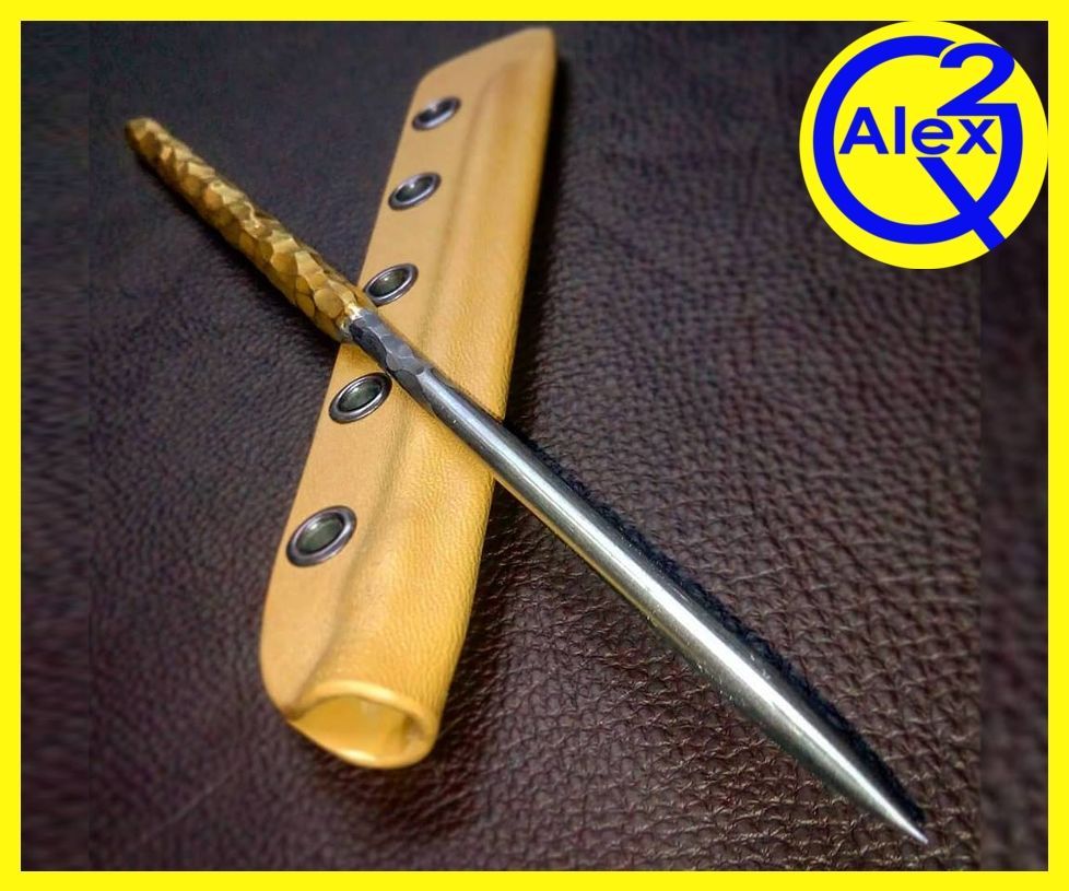 Icepick From Reclaimed Steel and Solid Brass - Diresta Inspired
