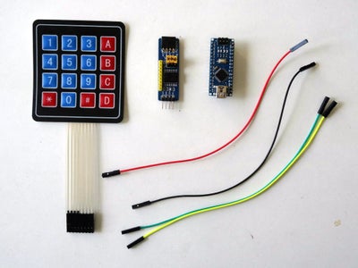 Arduino Nano: I2C Matrix Keypad With PCF8574/PCF8574A GPIO and Visuino ...