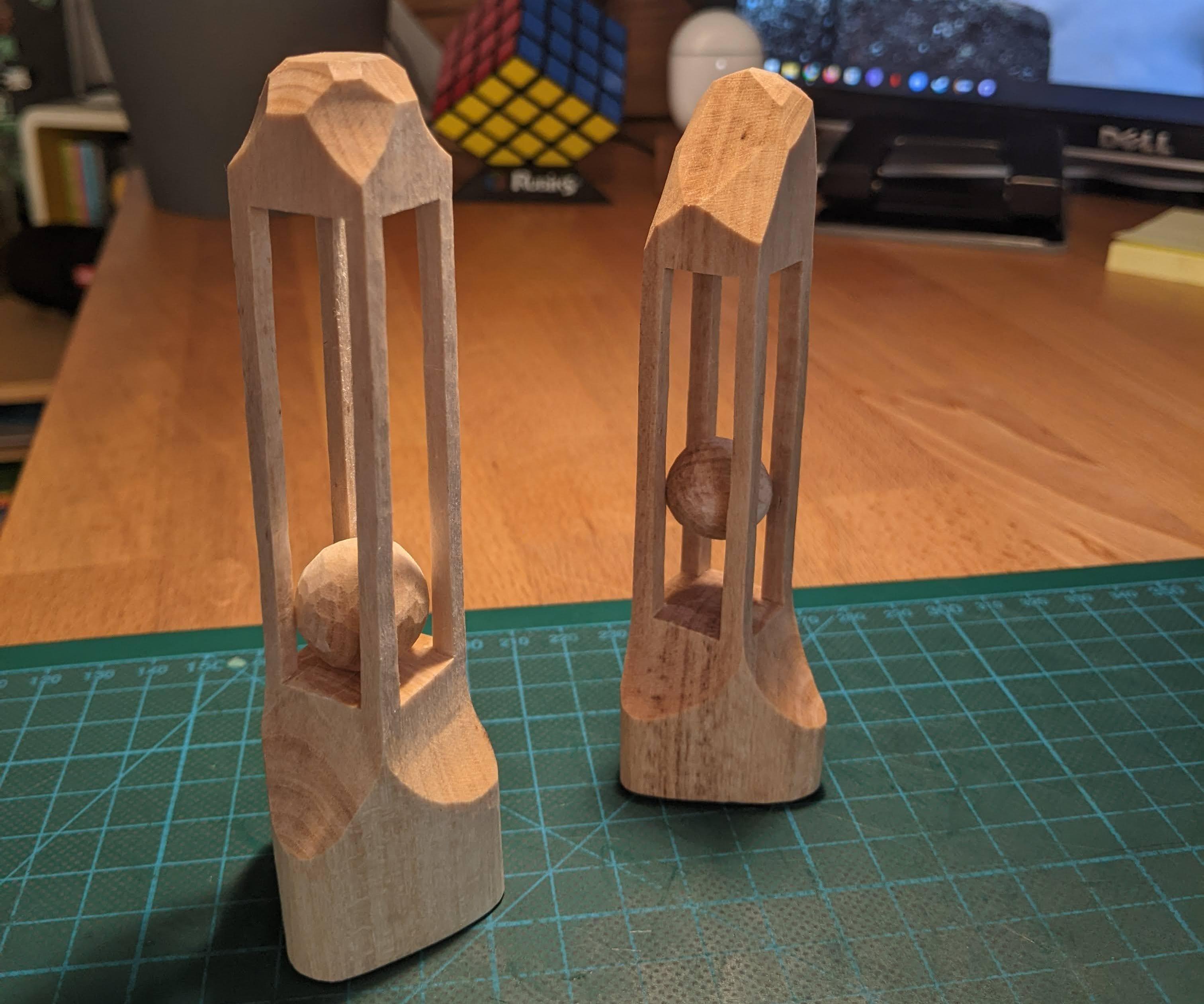 How to Carve a Ball in a Cage Out of Wood