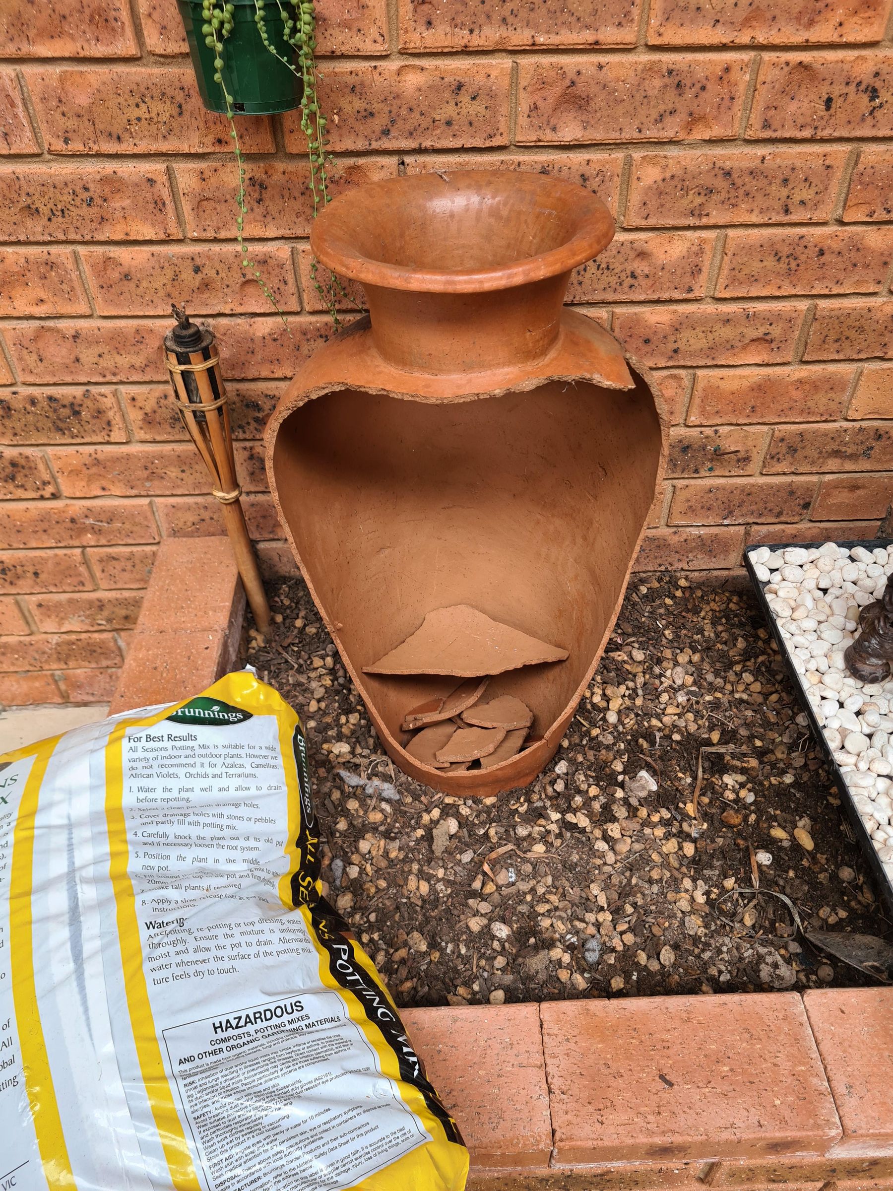 Broken Terracotta Pot Planter 7 Steps Instructables
