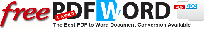 Free Scanned PDF to Word, Convert Scanned PDF to Word