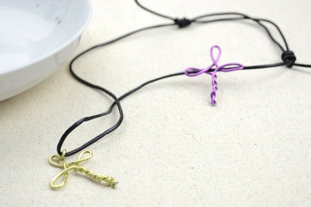 Metal Jewelry Ideas - Create a Cross Necklace for Girls