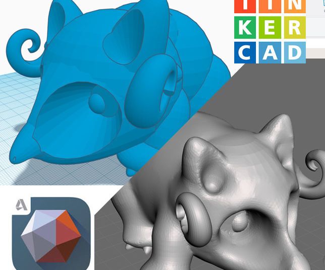 Using Meshmixer to Make Tinkercad Models Look More Organic