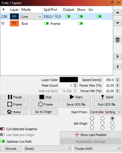 Laser Cut (optional)