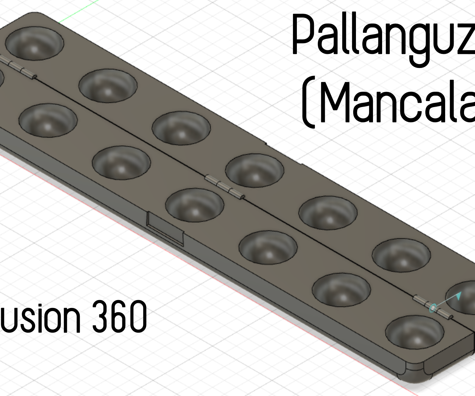 3D Model - Pallanguzhi/Mancala Game Board