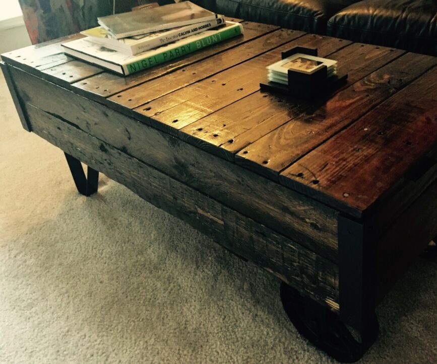 Coffee Table (Industrial Cart)