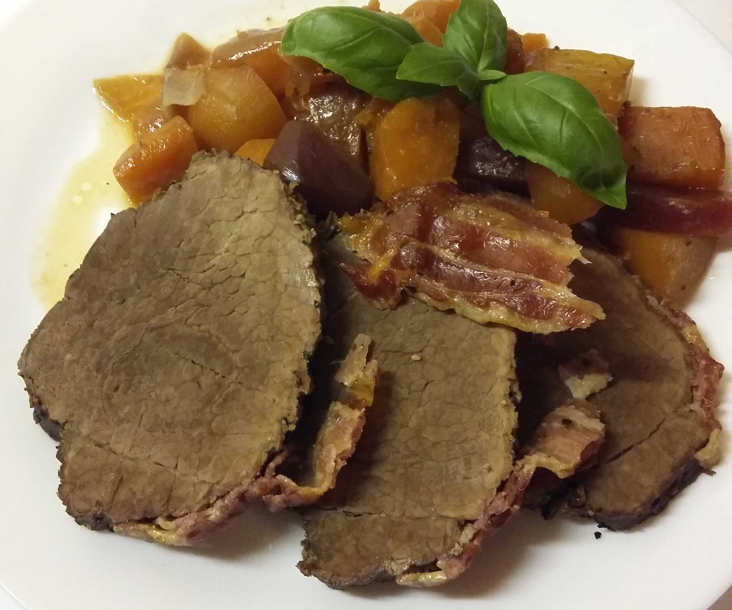 Slow Cooked Moose With Veggies