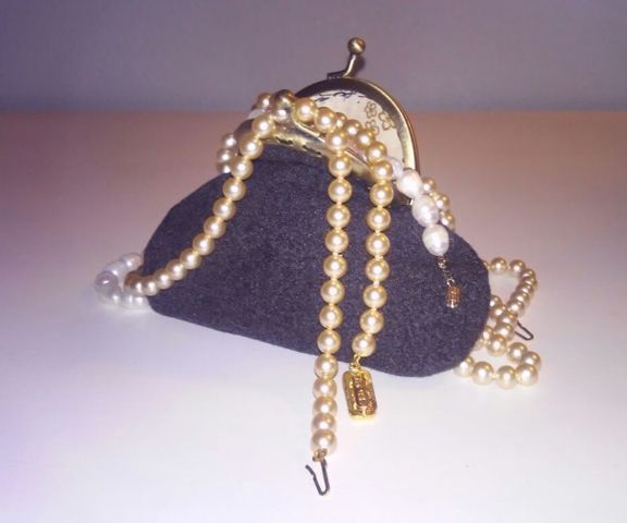 Monedero vintage con boquilla metálica, DIY