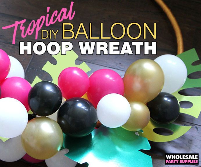 DIY Balloon Hoop Wreath