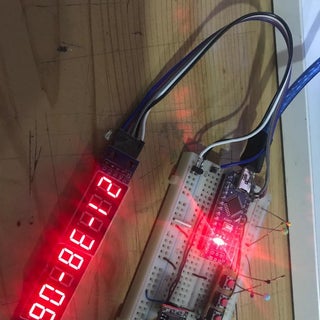Digital Clock Project Using 8 Digit 7 Segment MAX7219 Module : 5 Steps ...