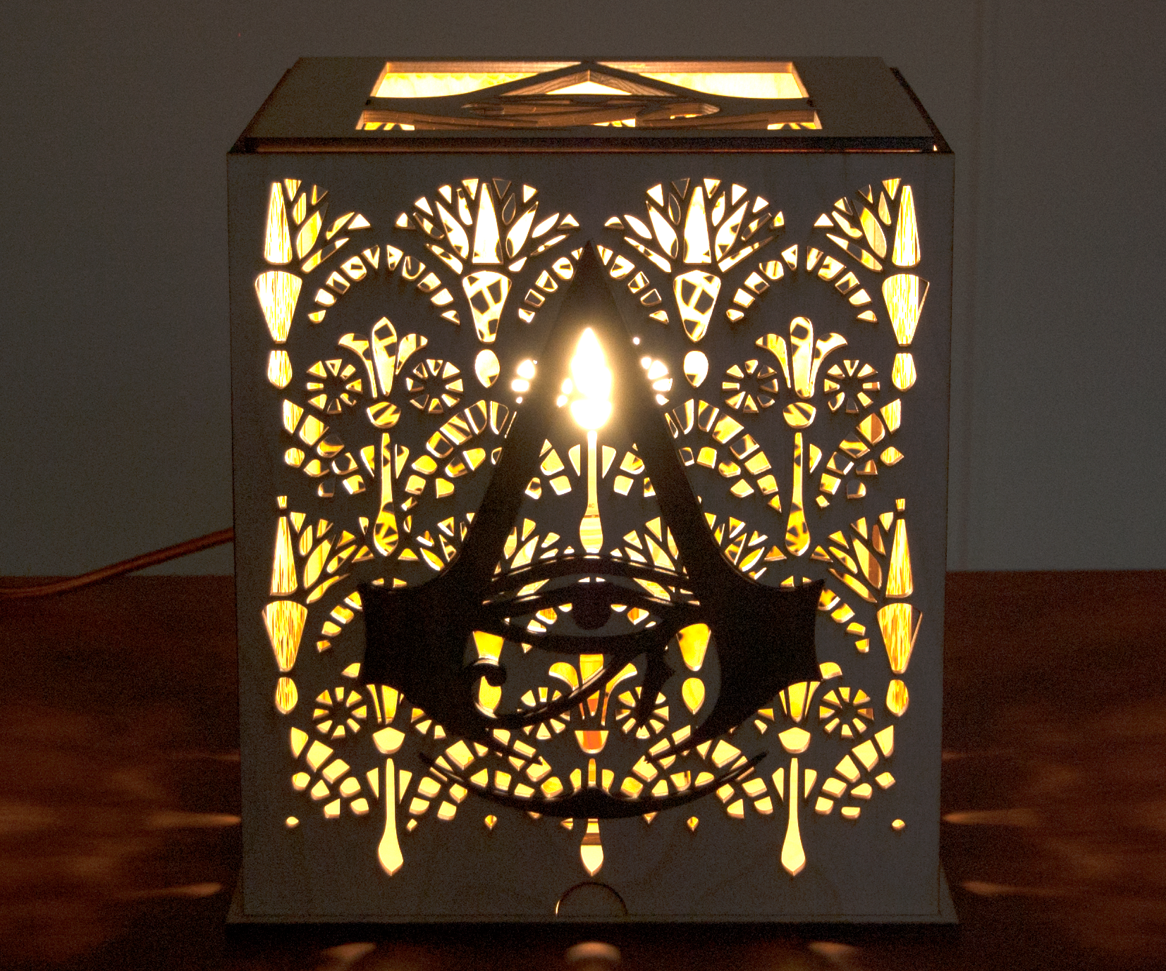 How to Laser Cut an Alexa-Enabled Lamp for a Gameroom