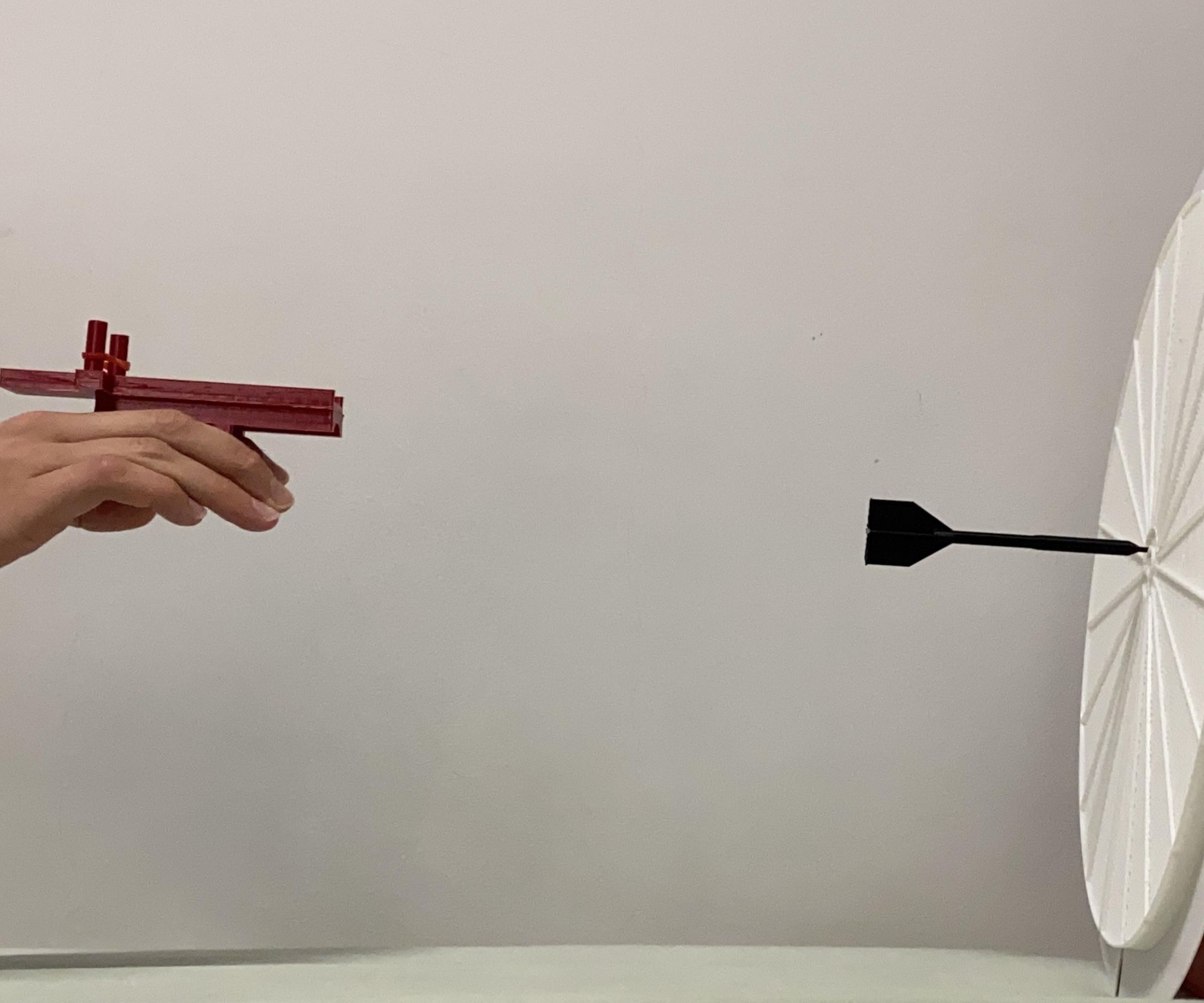 3D Printed Dartboard Set With Dart Gun