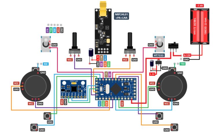 Bluetooth Arduino Drone Circuit Diagram Using Arduino Uno Arduino