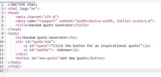 Random Quote Js Javascript In Html Quotes How To Build A Random Quote Generator With