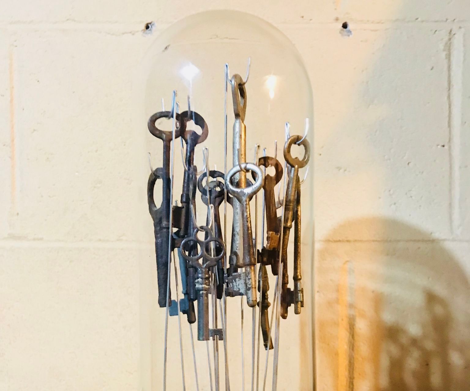 Repurposed Skeleton Key Cloche 