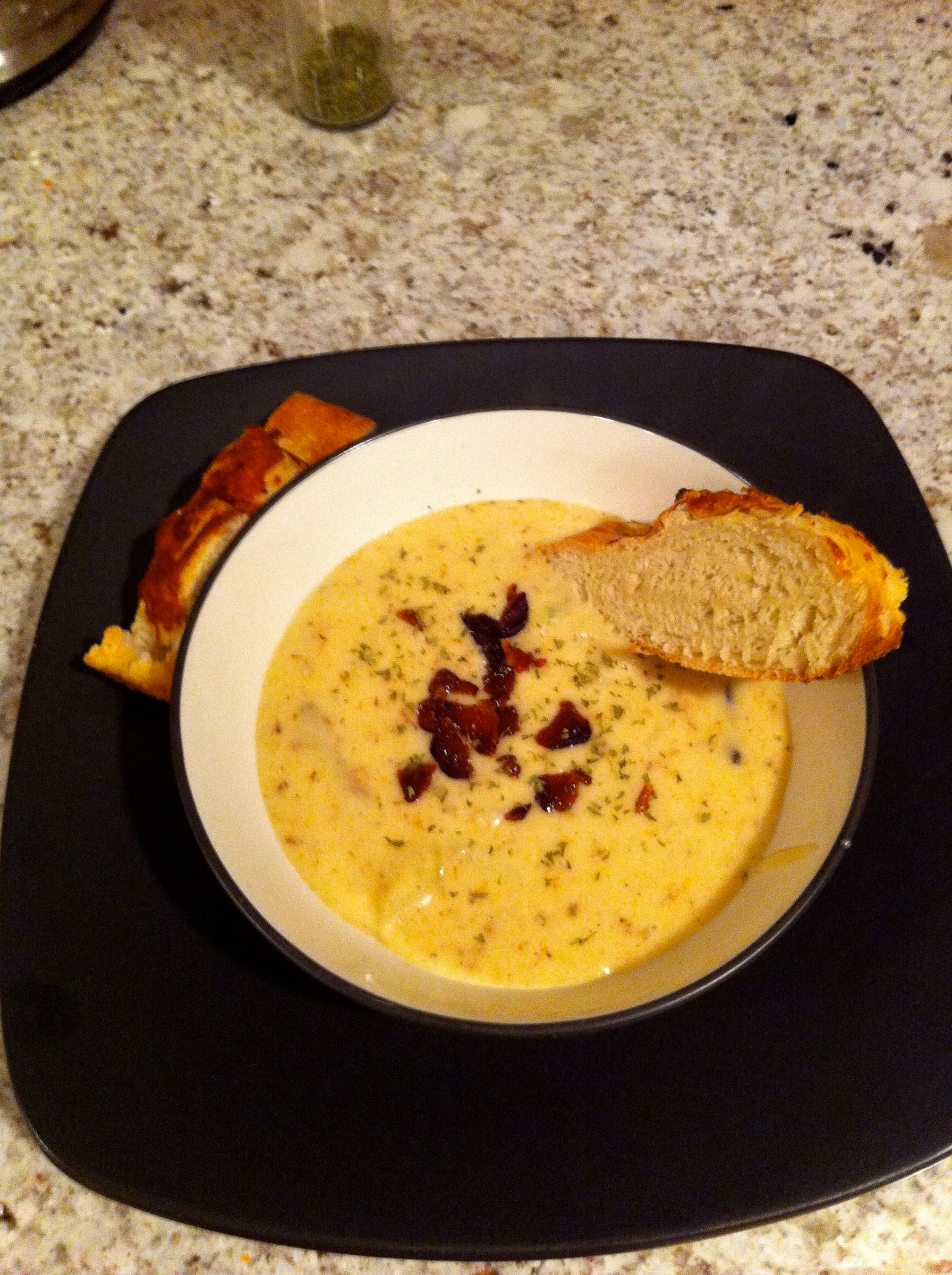 Potato, Cheese and Bacon Soup