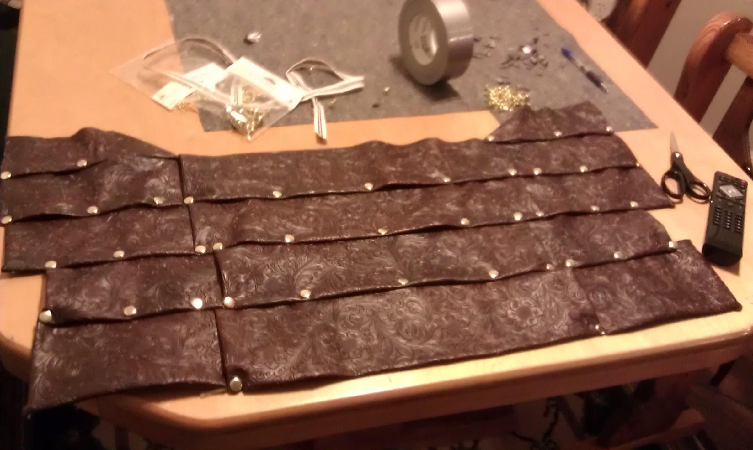 How to Make a Brigandine Without Knowing How to Sew or Work Leather