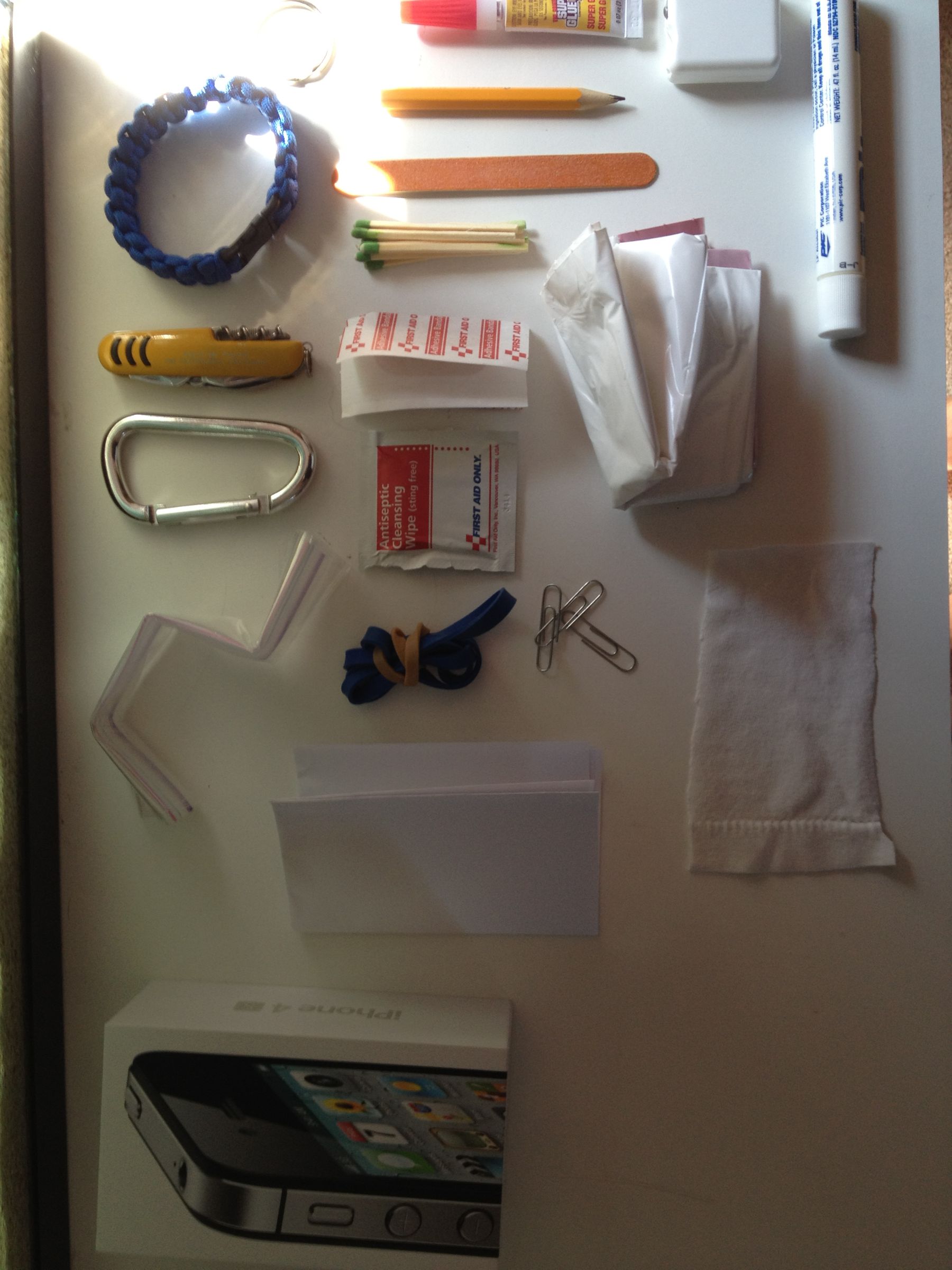 survival tools in iPhone box