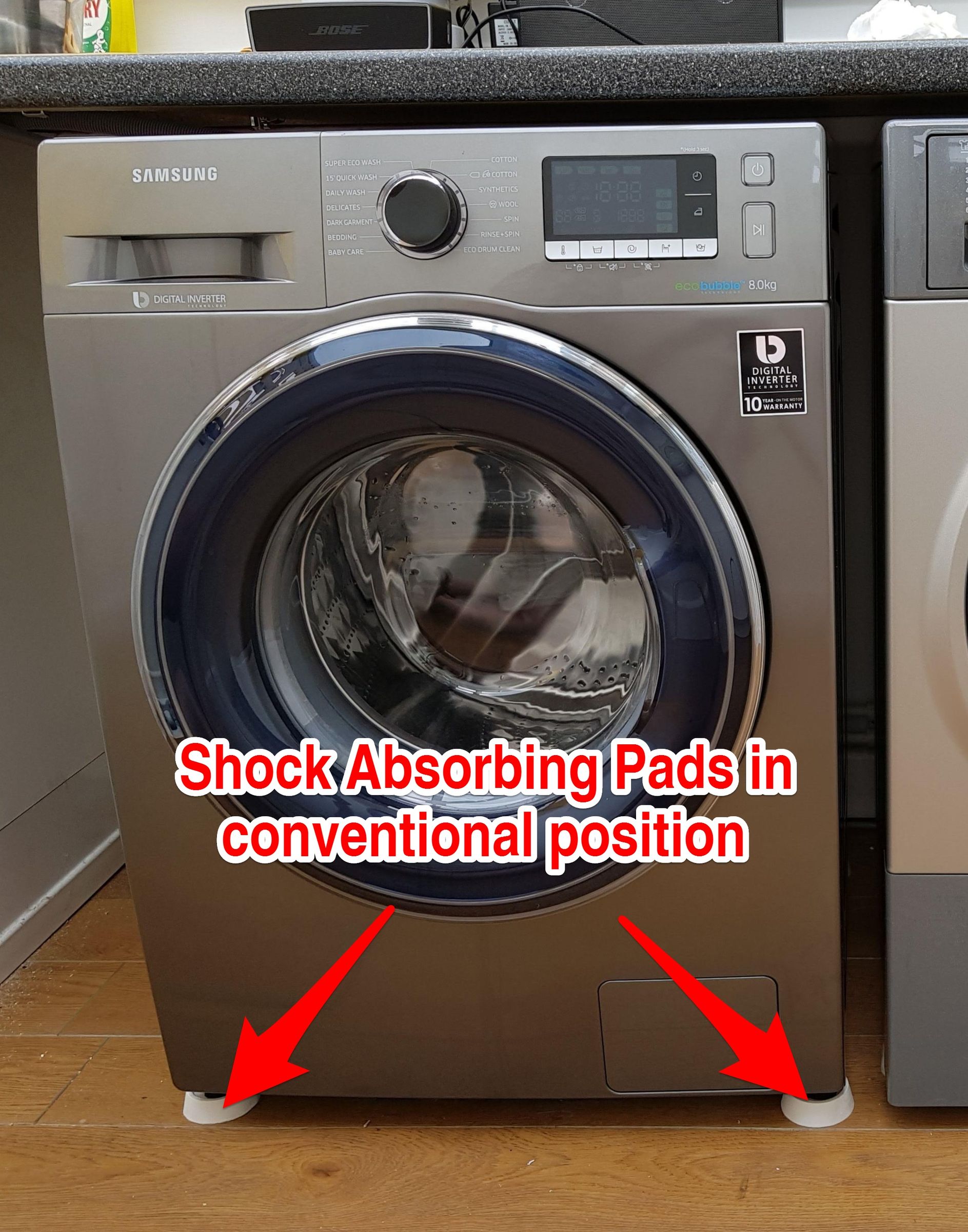 Novel Method to Stop a Washing Machine 'Walking' (with Pictures
