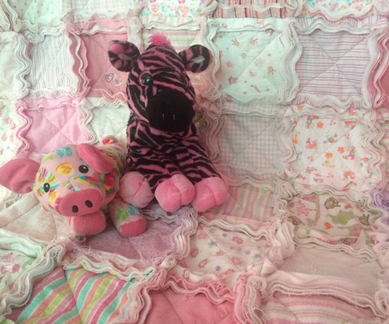 Receiving Blanket Rag Quilt