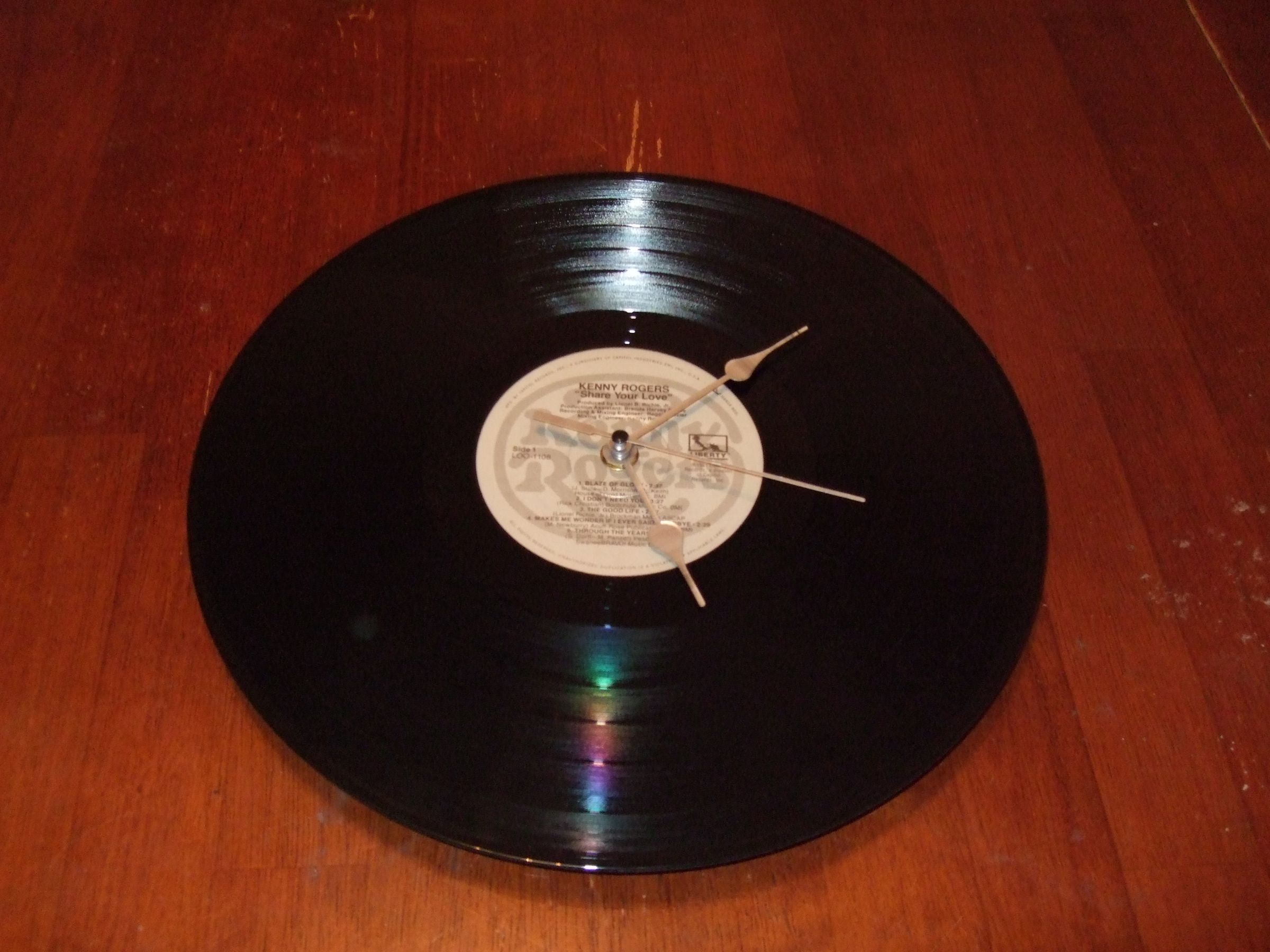 Vinyl Record Clock