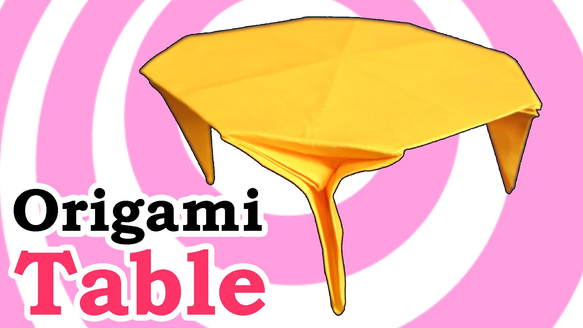 Origami Table Video Tutorial