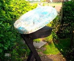 Mapped Lid for Bird Feeder