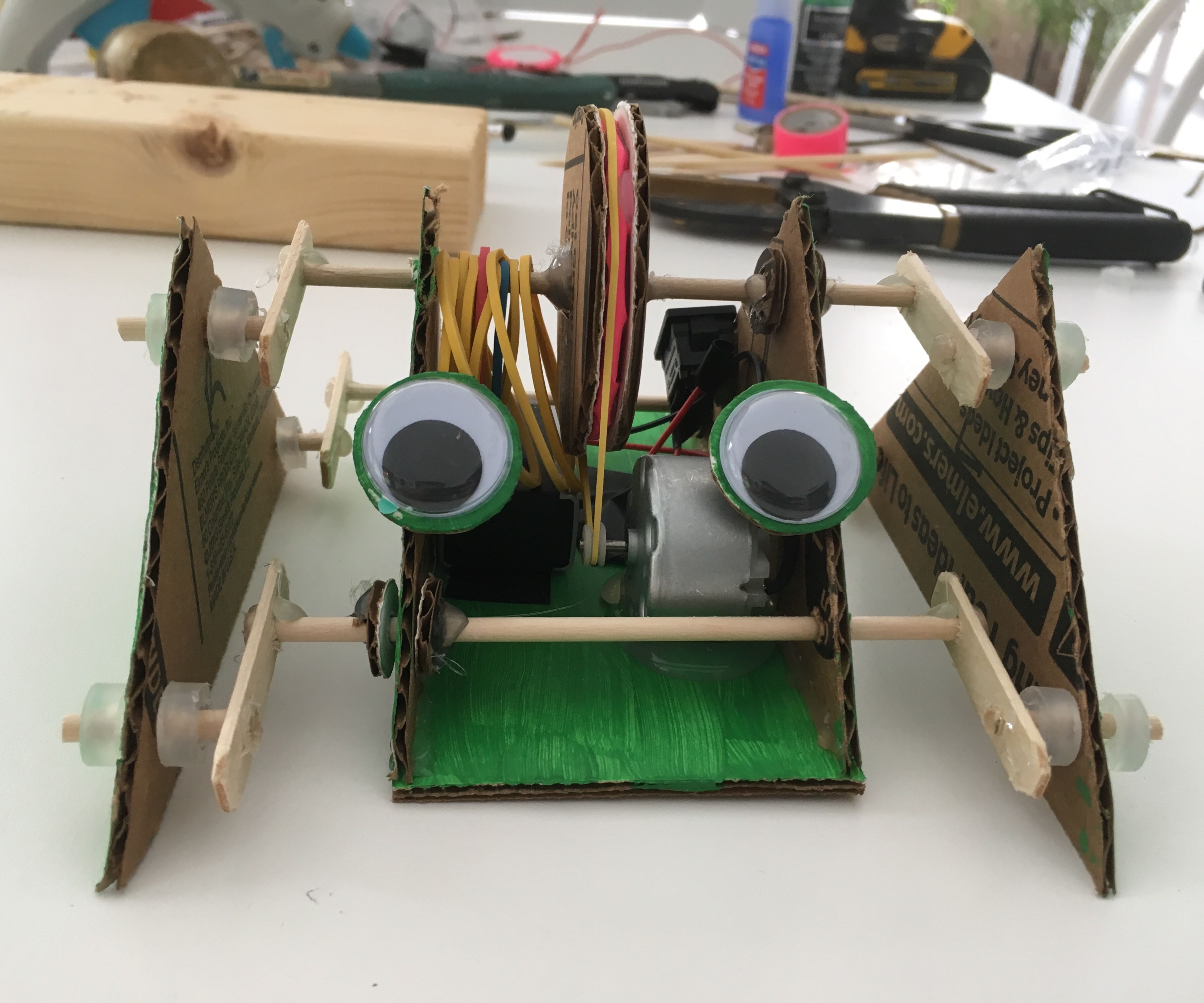 How to Make a Cardboard Frog Robot