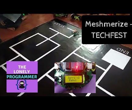 The White Line Follower ( Meshmerize )- TECHFEST 2017-18