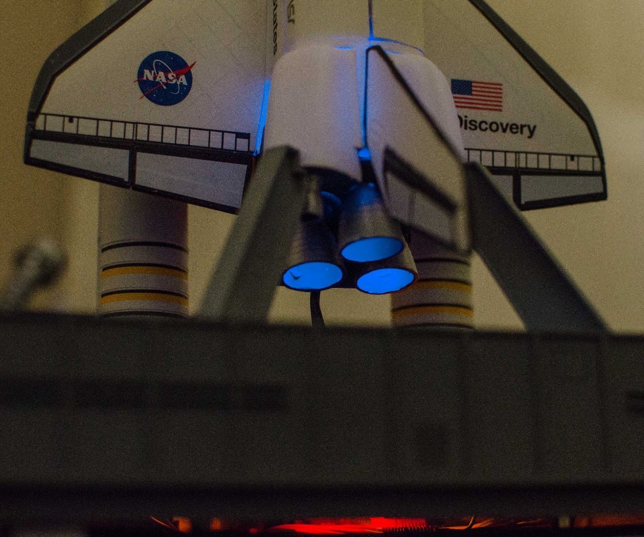 Space Shuttle Discovery + Booster Rockets