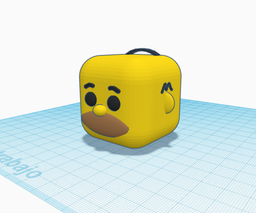 Cabeza  Homero Simpson Versión Funko En 3D