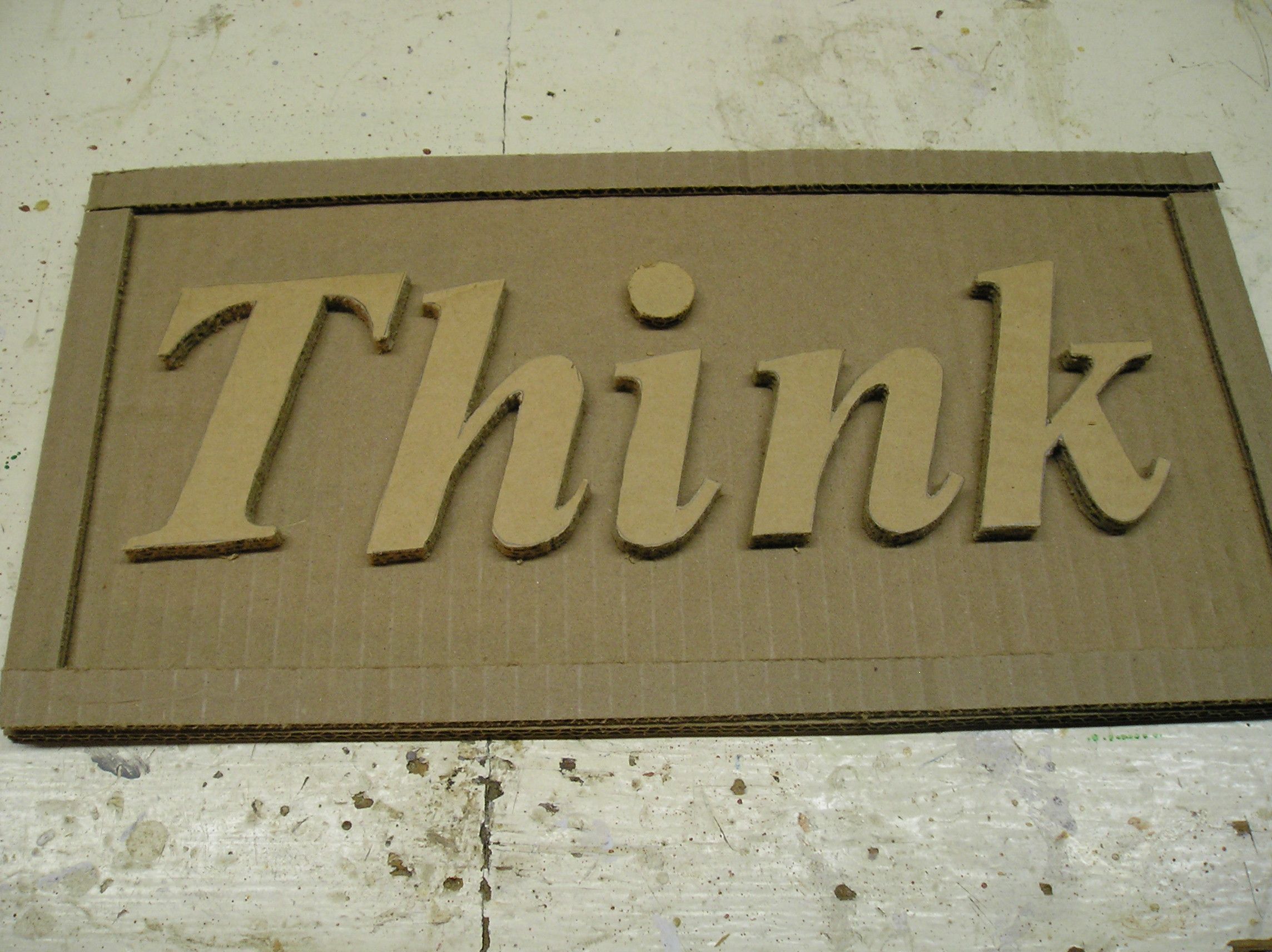 Make Signs Out of Cardboard!