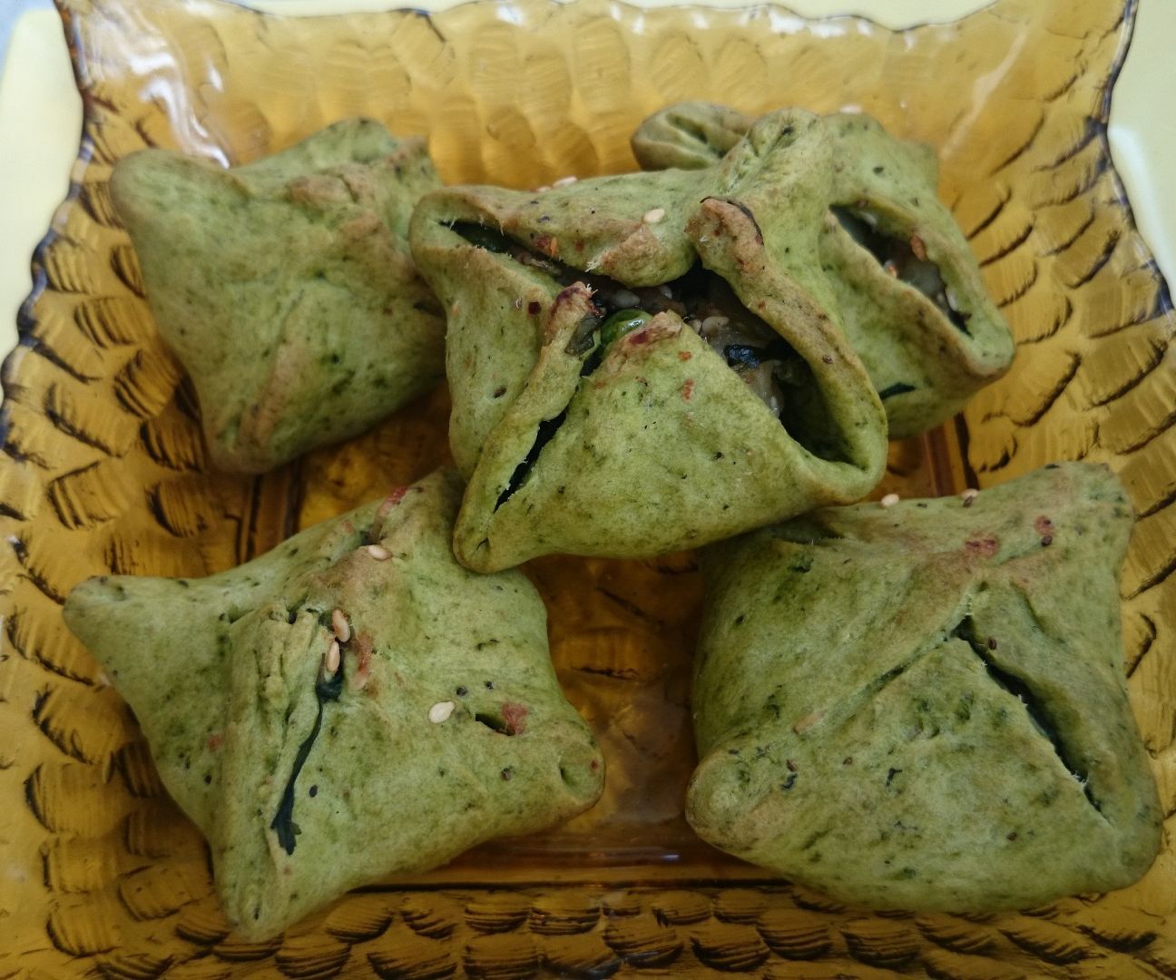 Healthy Potato Spinach Parcels