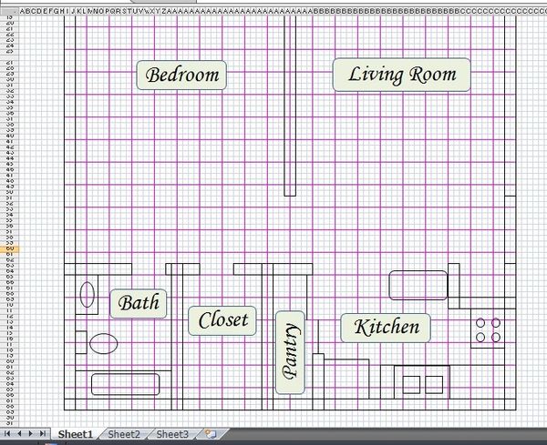 Create Floor Plan Using MS Excel : 5 Steps (with Pictures) - Instructables