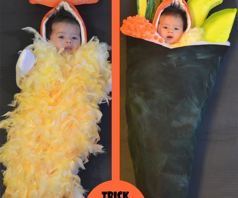 Shrimp Tempura Hand Roll: 2-in-1 Baby Costume