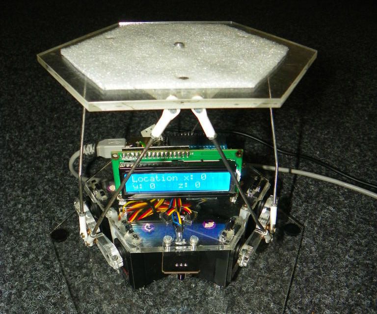 Arduino Controlled Rotary Stewart Platform