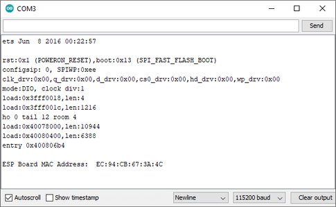 Get the MAC Address of the ESP32