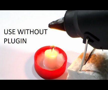 How to Use a Hot Glue Gun Without Plugin - Crafts Life Hacks - DIY