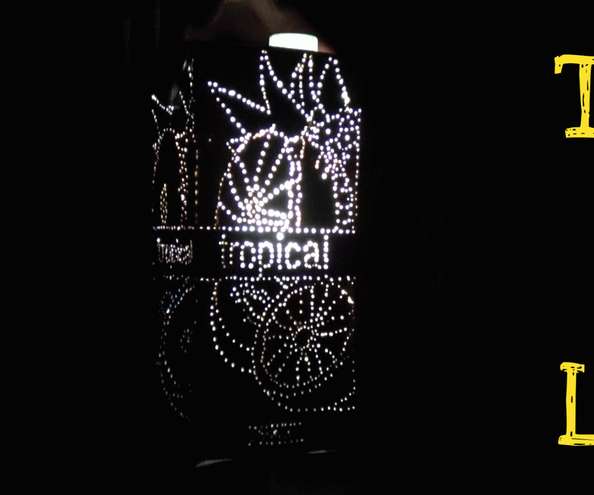 Lamp From Package of Juice or Milk Tetra Pak Light Box