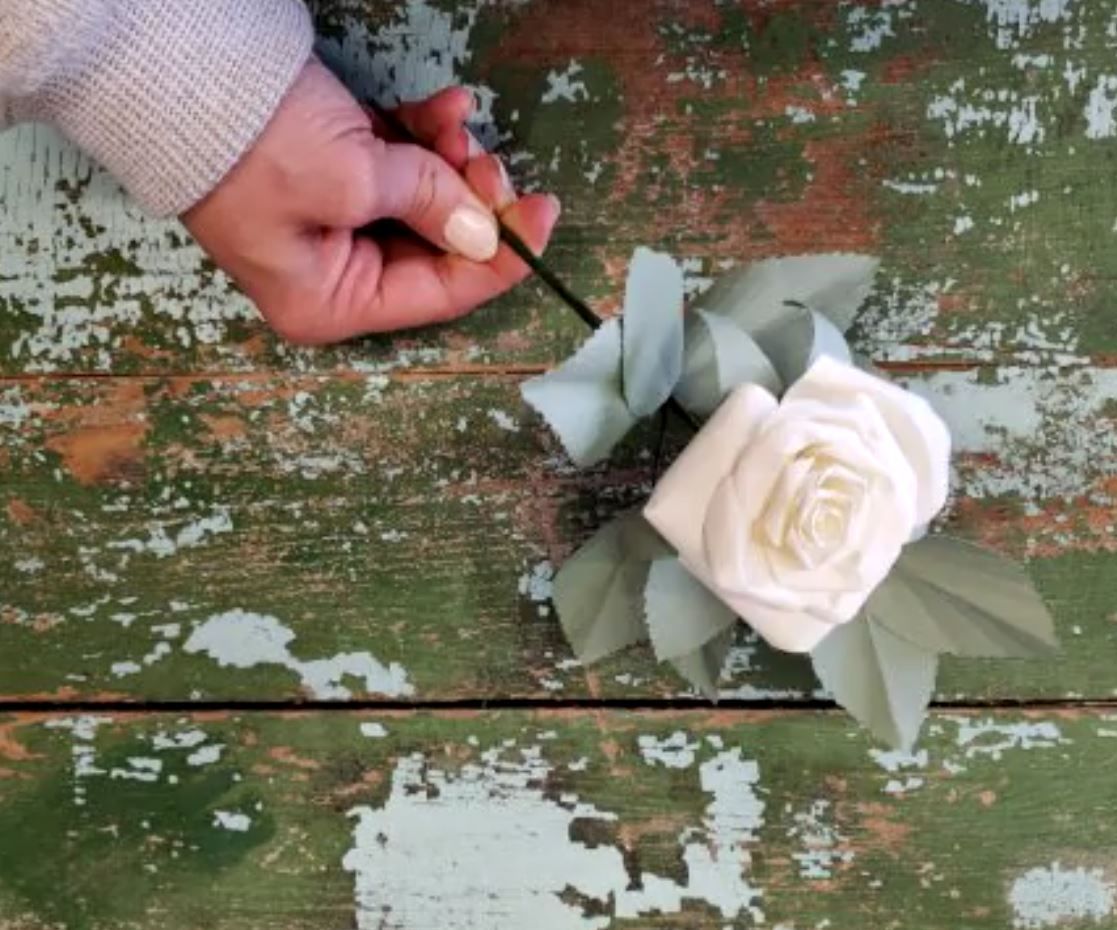 Realistic Paper Rose